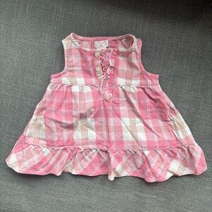 Vintage Baby Pink Plaid Dress